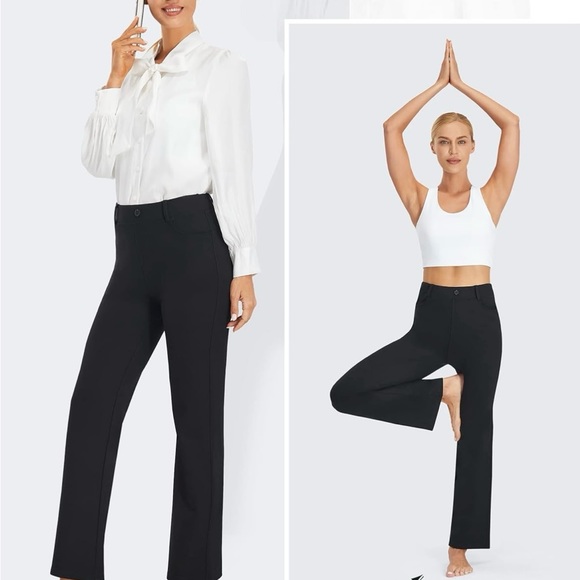 NWT AFITNE Women's Yoga Dress Pants 29” Medium - Picture 6 of 9